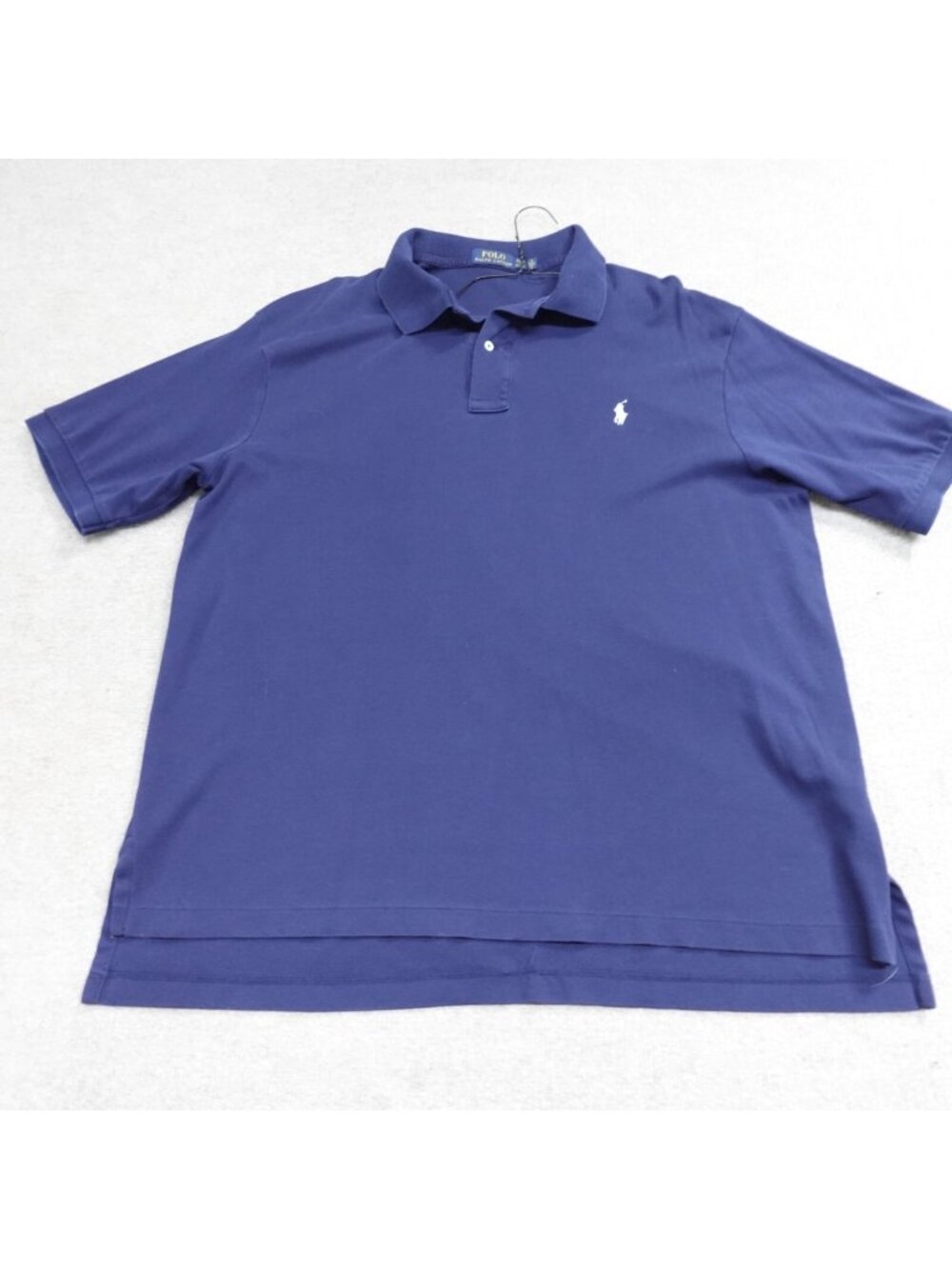 Polo Ralph Lauren Polo Shirt 1XB Blue Solid Jersey Knit